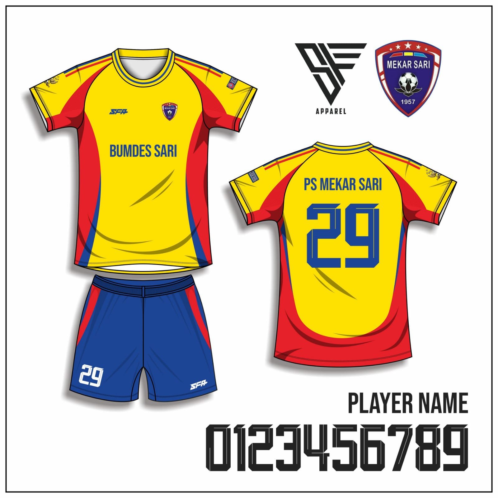 PS MEKAR SARI PLAYER KUNING-MERAH